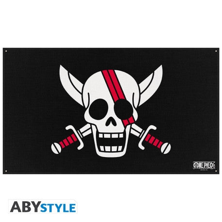 ABYSTYLE ONE PIECE - Replica Bandiera: "Red hair Pirates" (70x120) - Disponibile in 2/3 giorni lavorativi Abystyle
