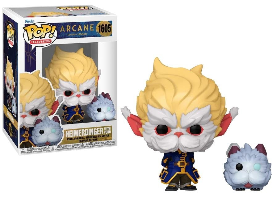 FUNKO POP TV: Arcane League of Legends – Heimerdinger w/Poro 9 cm Funko