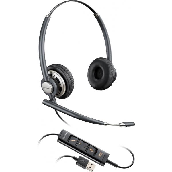 POLY Encorepro HW725 Cuffia Padiglione auricolare Nero, Argento - Disponibile in 6-7 giorni lavorativi