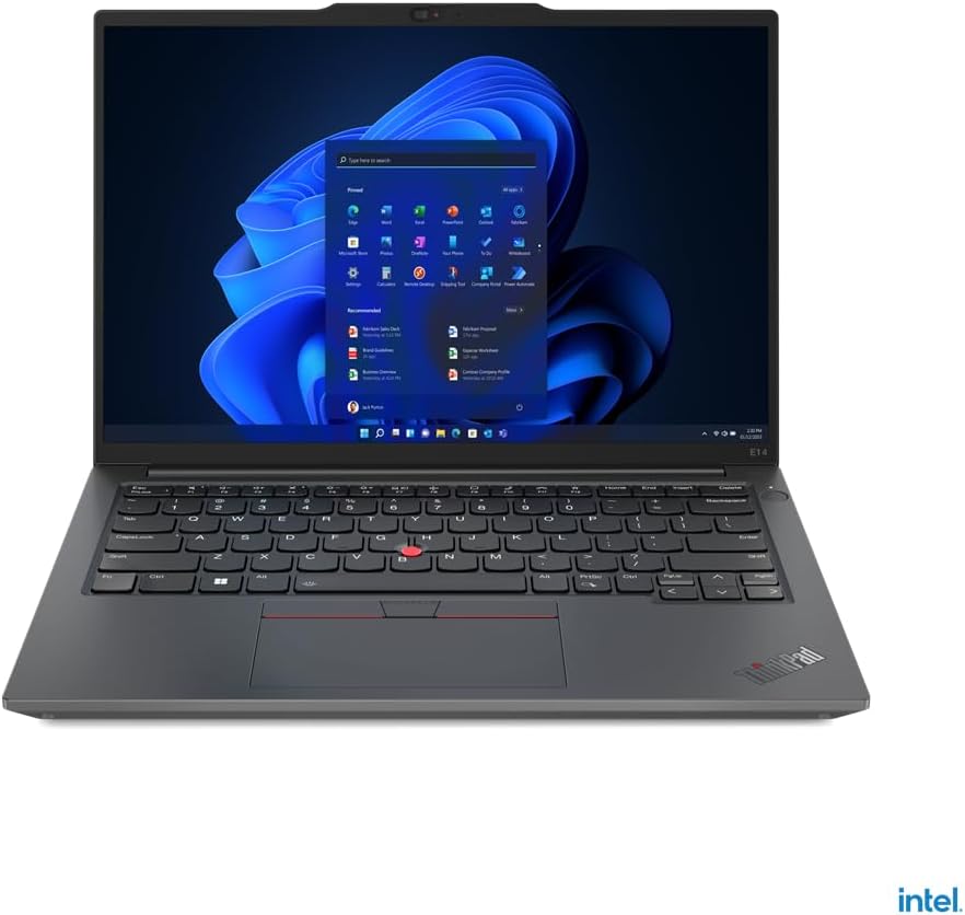 PC Notebook nuovo Lenovo ThinkPad E14 Gen 5 QC R3-7330U - Ram 8 GB - SSD 256-NVMe - 14"WUXGA - Windows 11 Home - Garanzia 24 mesi - Disponibilità 3-5 giorni lavorativi Lenovo