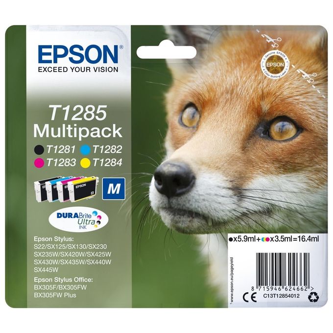 Epson Multipack t128 (nmcg) volpe tg. M - Disponibile in 3-4 giorni lavorativi