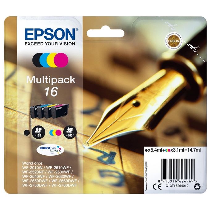 Epson Multipack n.4 Cartuccia penna Cruciverba - Disponibile in 3-4 giorni lavorativi