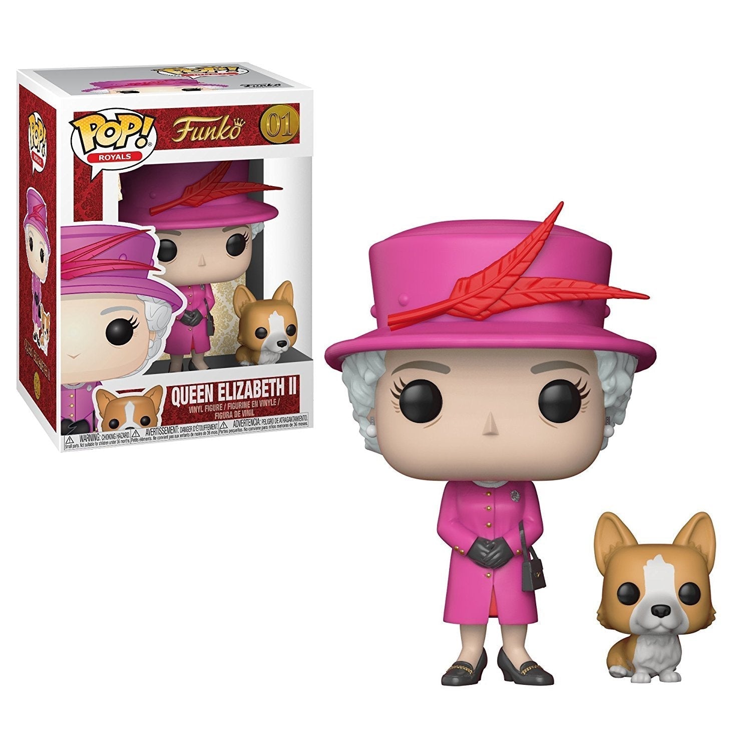 FUNKO POP  Royal Family - 01 Queen Elizabeth II 9 cm Funko