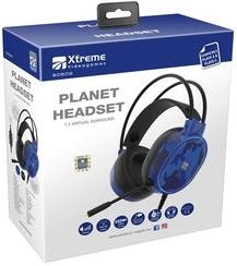 XTREME Cuffie Gaming PLANET 7.1  USB 2mt. BLU LED (PS5,PS4) Xtreme