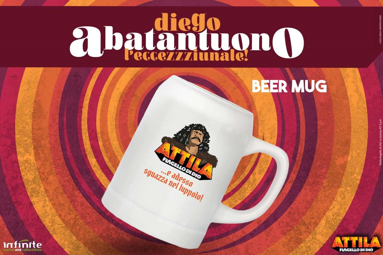 109677 - Diego Abatantuono Attila Exclusive Boccale da Birra Infinite Statue