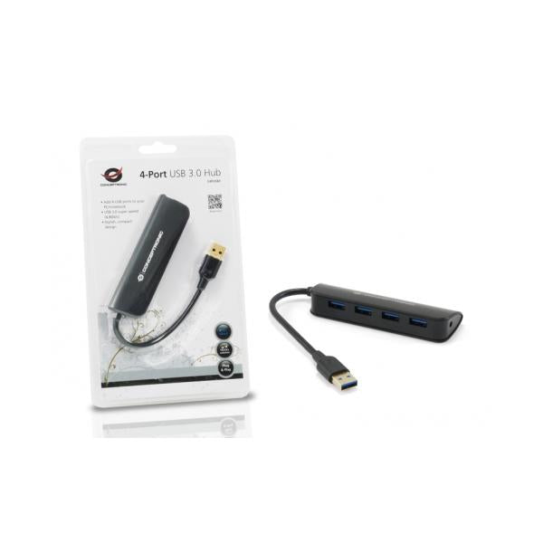 Hub USB Conceptronic C4PUSB3 Nero - Disponibile in 3-4 giorni lavorativi