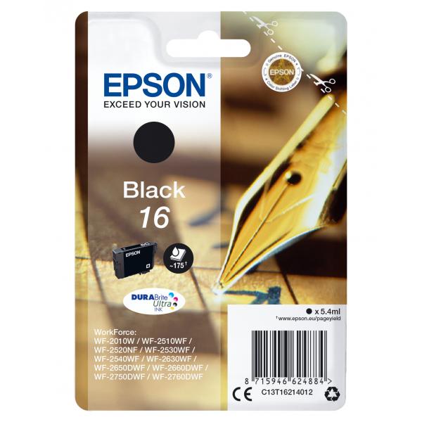 CONSUMABILI EPSON CARTUCCIA NERO SERIE 16 PENNA/CRUCI - Disponibile in 3-4 giorni lavorativi Epson