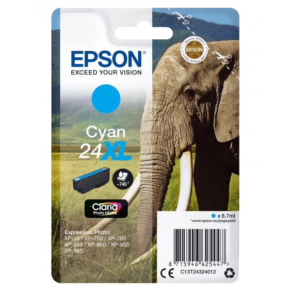 EPSON 24 XL CARTUCCIA INKJET CIANO - Disponibile in 3-4 giorni lavorativi Epson