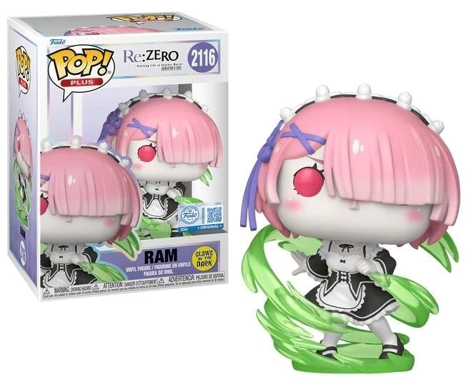 FUNKO POP Plus Re:Zero - 2216 Ram (Wind Magic) (Exclusive) 9 cm Funko