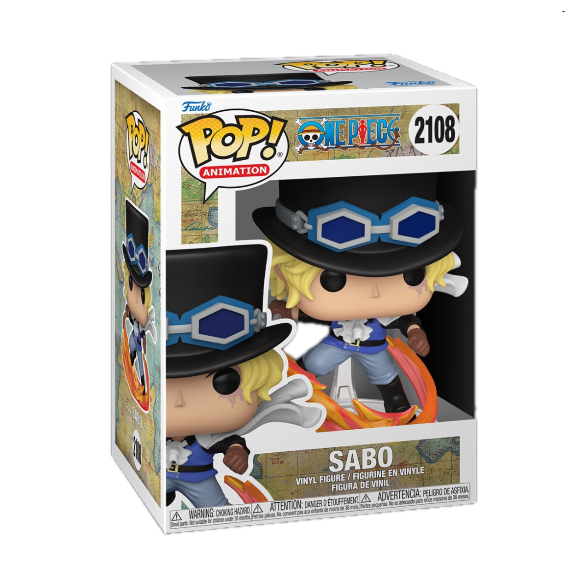 FUNKO POP Animation: One Piece - 2108 Sabo 9cm - Disponibile in 2/3 giorni lavorativi Funko