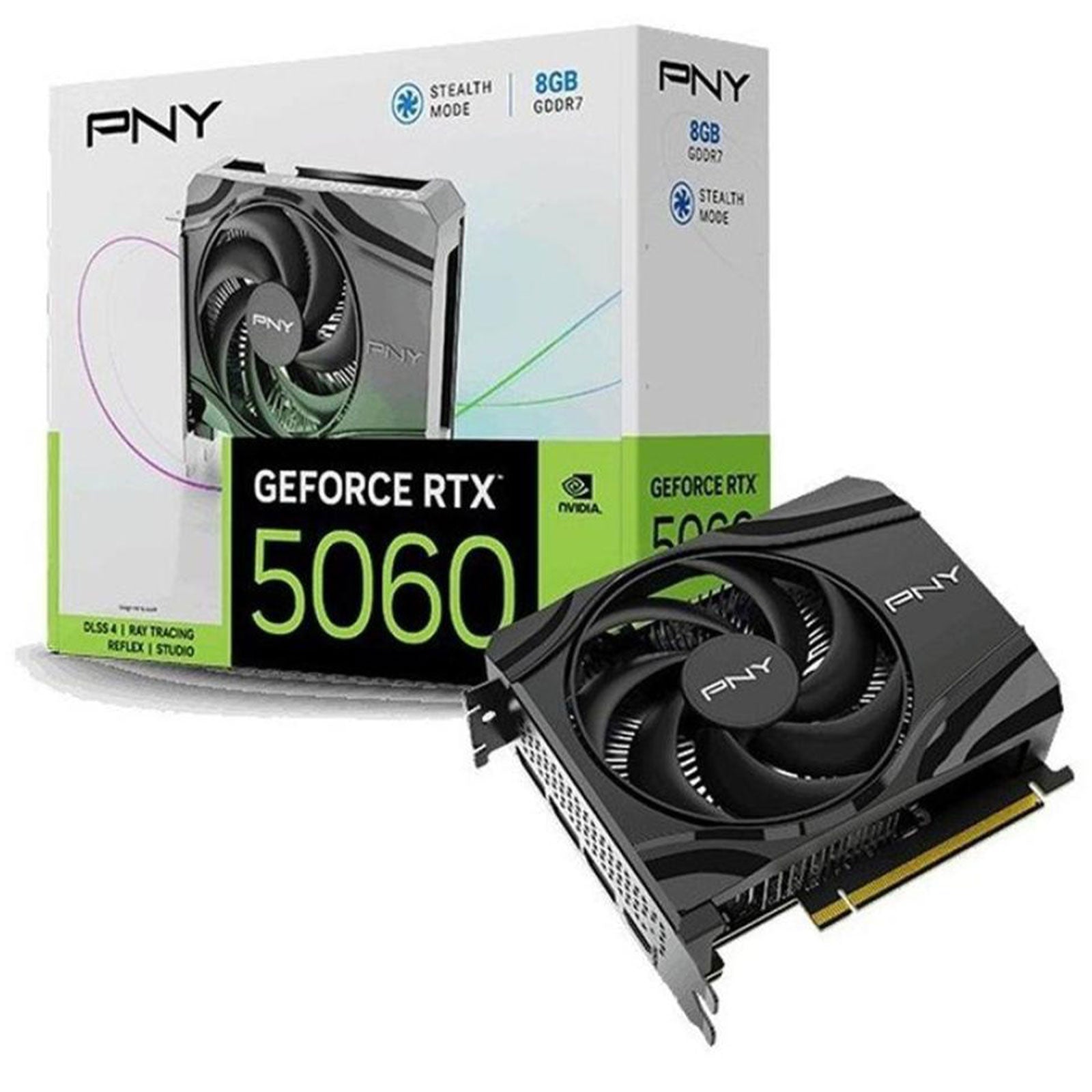 Scheda Video PNY Nvidia GeForce RTX 5060 8GB GDDR7 Single Fan DLSS 4 VCG50608SFXPB1 GameSIDE&Tech