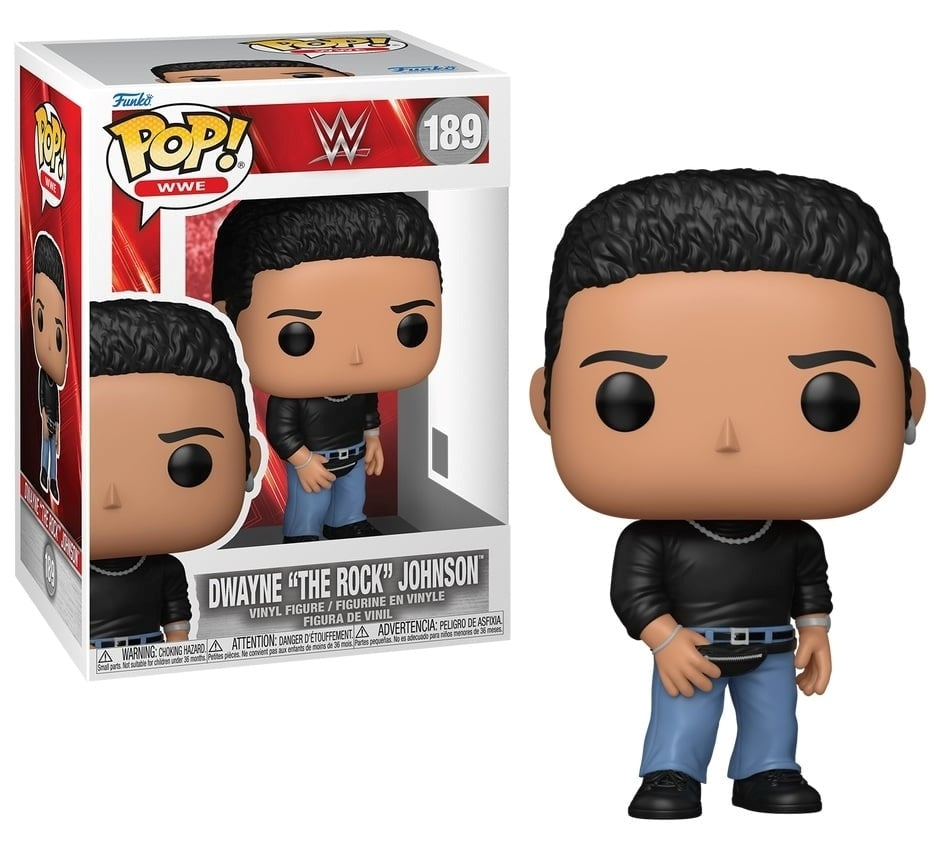 FUNKO POP WWE - 189 The Rock With Fann Pack 9cm Funko