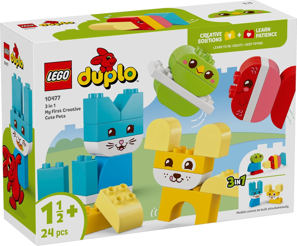 LEGO 10477 DUPLO - Animali domestici creativi 3 in 1 - Disponibile in 2/3 giorni lavorativi LEGO