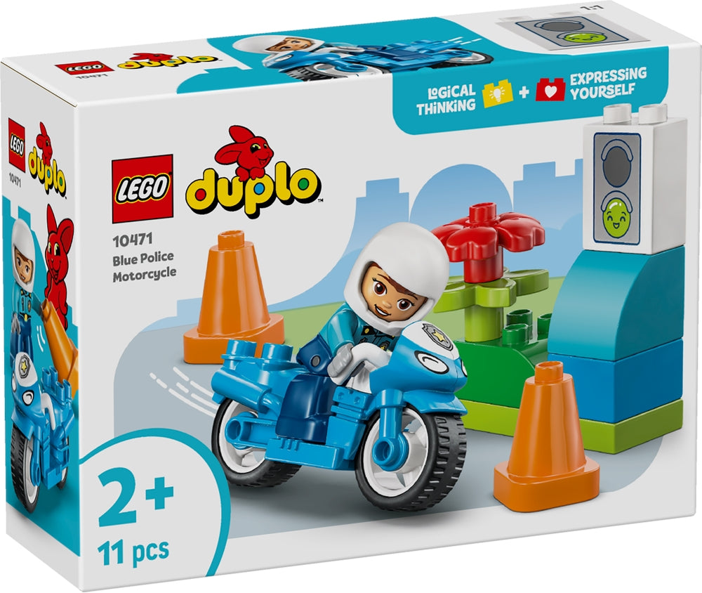 LEGO 10471 DUPLO - Motocicletta blu della Polizia - Disponibile in 2/3 giorni lavorativi LEGO