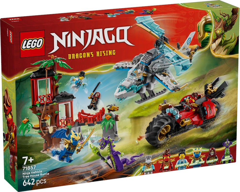LEGO 71857 Ninjago - Battaglia alla casa sull’albero con veicolo Ninja LEGO