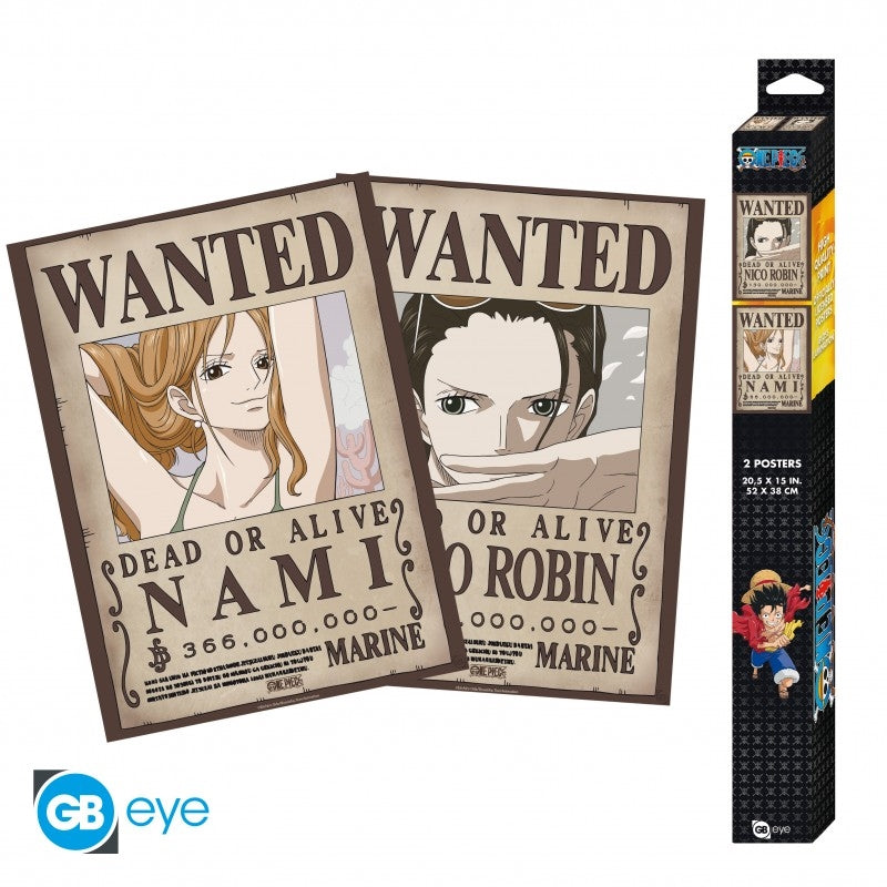 ABYSTYLE ONE PIECE - Set 2 Poster 52x38: "Nami & Robin Abystyle