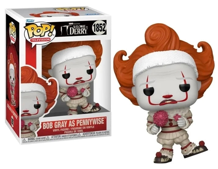 FUNKO POP Television: IT Welcome To Derry - 1852 Bob Gray As Pennywise 9cm Funko