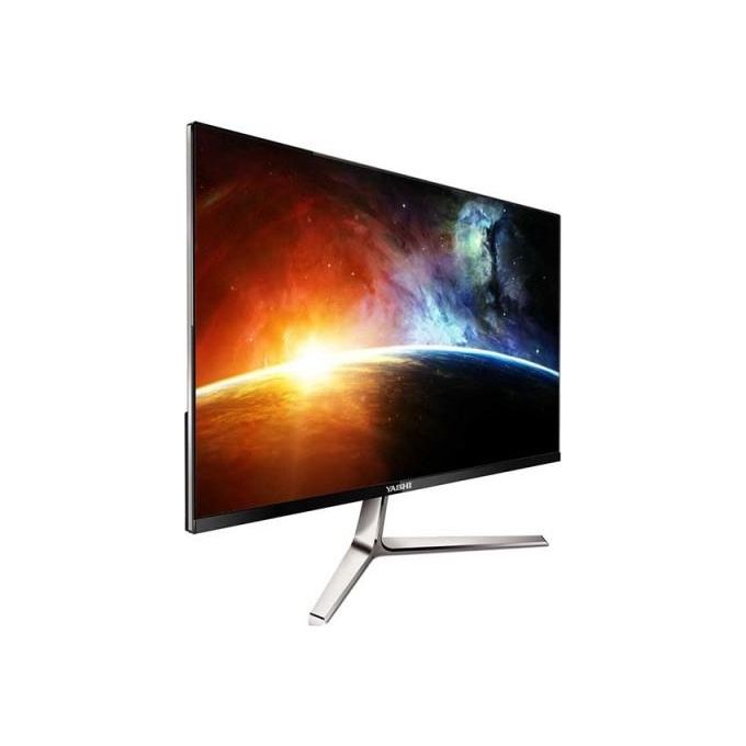 YASHI monitor Pioneer S 24'', Super Slim and Frameless, IPS, FHD, multimediale, 2ms, 350 cd-m^2, 1000:1, 75Hz, VGA e HDMI - Disponibile in 3-4 giorni lavorativi