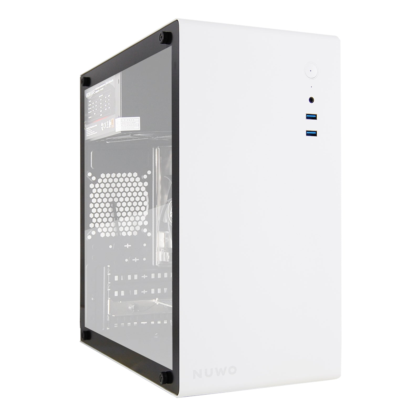 PC Computer Assemblato PRO CPU Intel i5-14600K Ram 16GB DDR5 SSD 500GB WiFi BT Bianco Freedos GameSIDE&Tech