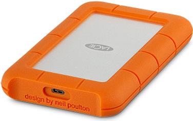 Hard Disk esterno LaCie Rugged USB-C- 4TB - USB 3,1 Gen1 - arancio (STFR4000800) - Disponibile in 5-6 giorni lavorativi Lacie