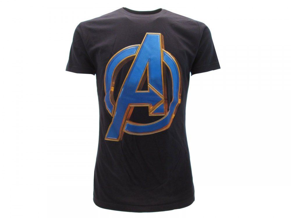 MARVEL AVENGERS LOGO T-shirt M nera - Disponibile in 2/3 giorni lavorativi