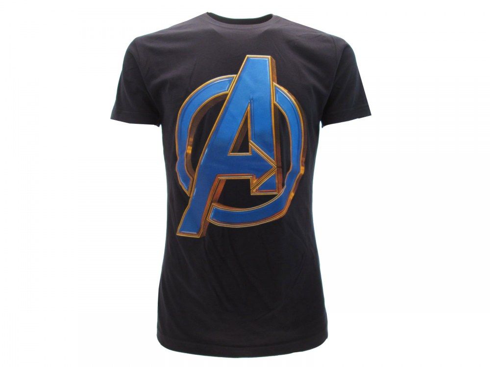 MARVEL AVENGERS LOGO T-shirt S nera - Disponibile in 2/3 giorni lavorativi GED