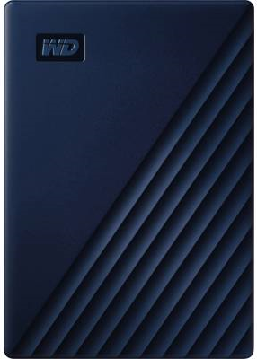 Hard Disk esterno WD My Passport for Mac WDBA2F0040BBL- crittografato - 4TB - USB3.0 - 256-Bit-AES - Blu (WDBA2F0040BBL-WESN) - Disponibile in 5-6 giorni lavorativi Western Digital