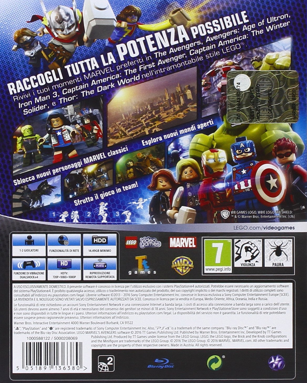PS4 Lego Avengers - Disponibile in 2/3 giorni lavorativi