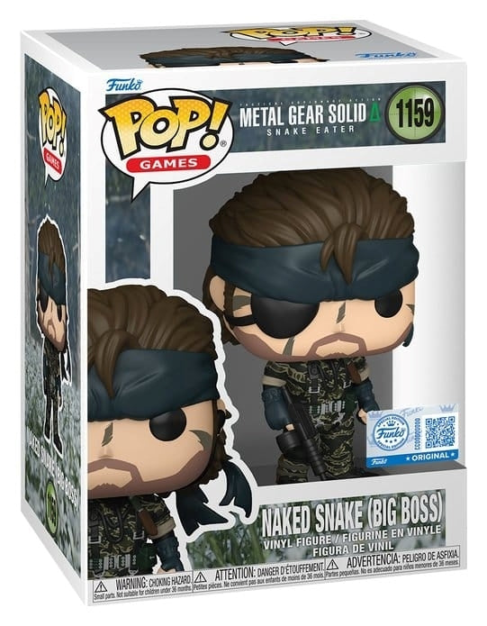FUNKO POP Games: Metal Gear Solid - 1159 Naked Snake (Big Boss) (Exclusive) 9cm - Disponibile in 2/3 giorni lavorativi Funko