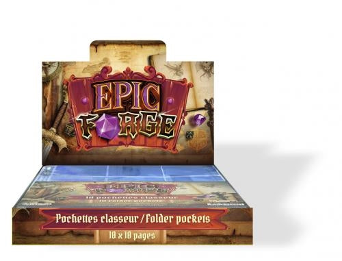 EPIC FORGE  10 packs display of 10-9 pockets pages Trade Invaders