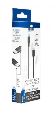 Charging Cable - Fast Charge - PS5 Controller - Type C to Type C (3m) - Disponibile in 2/3 giorni lavorativi Trade Invaders