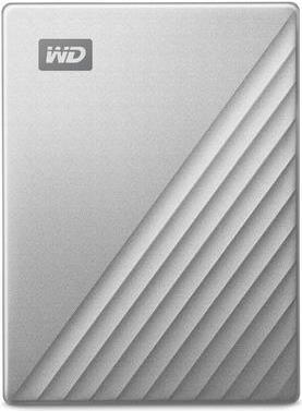 Hard Disk esterno WD My Passport Ultra for Mac WDBPMV0040BSL- crittografato - 4TB - USB3.0 (USB-C) - 256-Bit-AES - Argento (WDBPMV0040BSL-WESN) - Disponibile in 5-6 giorni lavorativi Western Digital