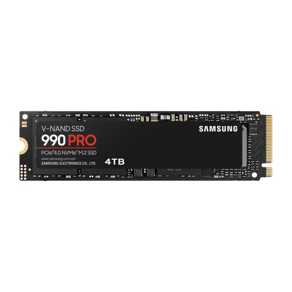 Samsung 990 PRO MZ-V9P4T0BW - SSD - crittografato - 4 TB - interno - M.2 2280 - PCIe 4.0 x4 (NVMe) Samsung