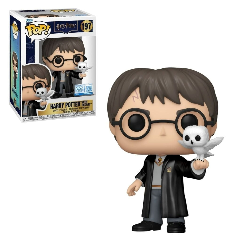 FUNKO POP Harry Potter - 197 Harry with Hedwig (Exclusive) 9cm - Disponibile in 2/3 giorni lavorativi Funko