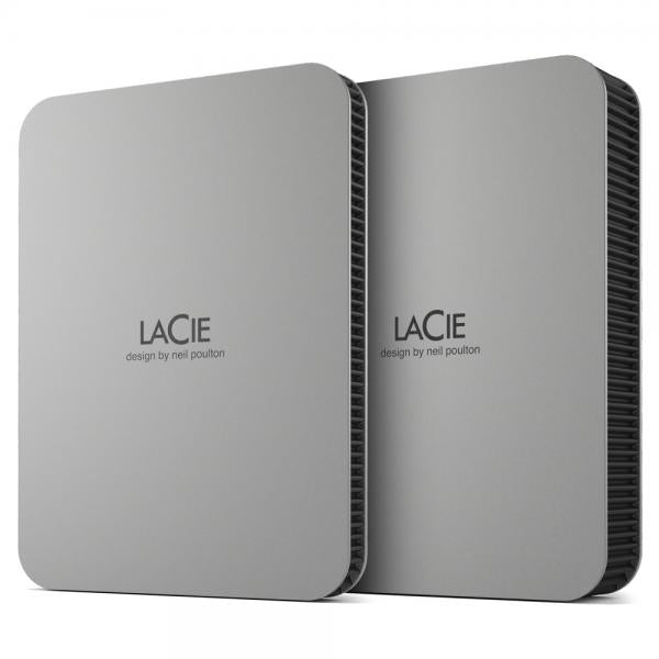 Hard Disk esterno LaCie Mobile Drive [2022] 2 TB 2.5 USB tipo-C 3.2 Gen 1 [3.1 Gen 1] Argento (LaCie Mobile Drive STLP2000400 - Hard drive - 2 TB - external [portable] - USB 3.2 Gen 1 [USB-C conne - Disponibile in 5-6 giorni lavorativi Lacie