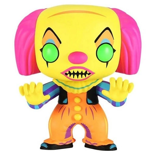 FUNKO POP  It (1990) - Pennywise Black Light (Exclusive) 9 cm - Disponibile in 2/3 giorni lavorativi Funko