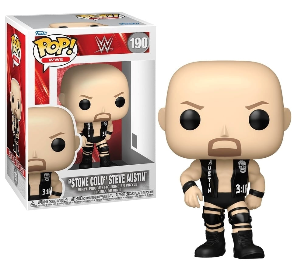 FUNKO POP WWE - 190 Stone Cold Steve Austin 9cm Funko