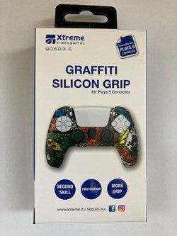 PS5 XTREME Proteggi Pad Ps5 Silicon Grip Graffiti Accessori - Disponibile in 2/3 giorni lavorativi