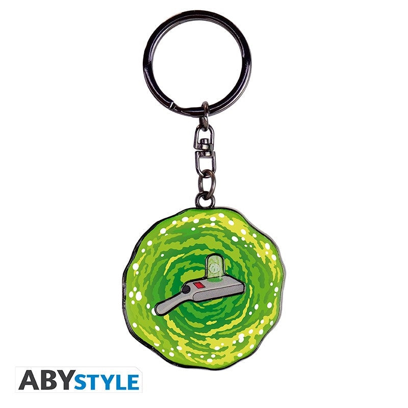 ABYSTYLE RICK & MORTY - Portachiavi in metallo: "Portal Gun Abystyle