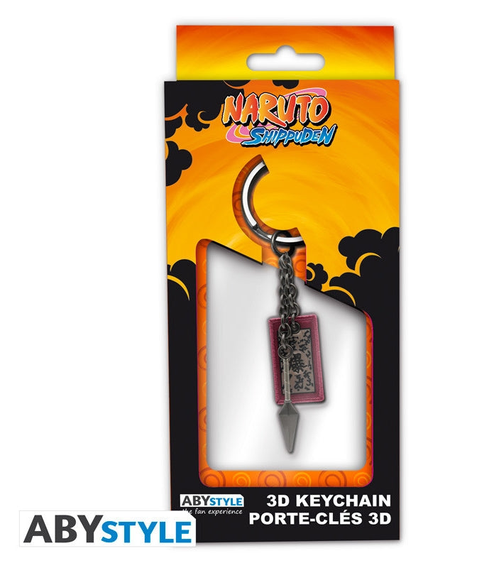 ABYSTYLE NARUTO SHIPPUDEN - Keychain 3D "Kunai & Explosive tag Abystyle