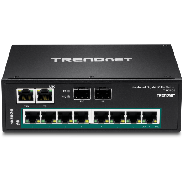 Trendnet TI-PG102 switch di rete Non gestito Gigabit Ethernet (10/100/1000) Supporto Power over Ethernet (PoE) Nero - Disponibile in 6-7 giorni lavorativi