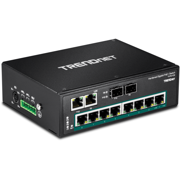 Trendnet TI-PG102 switch di rete Non gestito Gigabit Ethernet (10/100/1000) Supporto Power over Ethernet (PoE) Nero - Disponibile in 6-7 giorni lavorativi