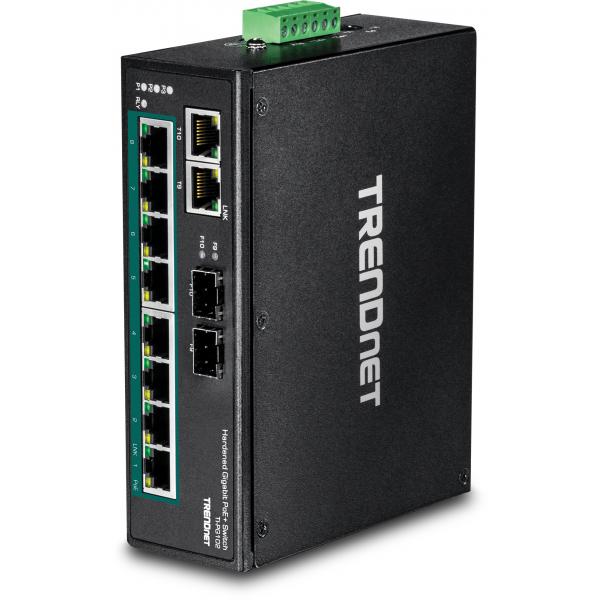 Trendnet TI-PG102 switch di rete Non gestito Gigabit Ethernet (10/100/1000) Supporto Power over Ethernet (PoE) Nero - Disponibile in 6-7 giorni lavorativi