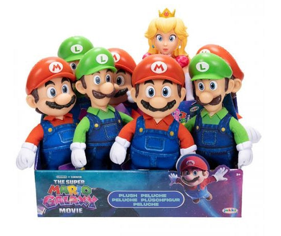 JAKKS PACIFIC Super Mario Galaxy Assortimento di Basic Roto Plush W1 8 pz (altezza 23 cm) Jakks Pacific