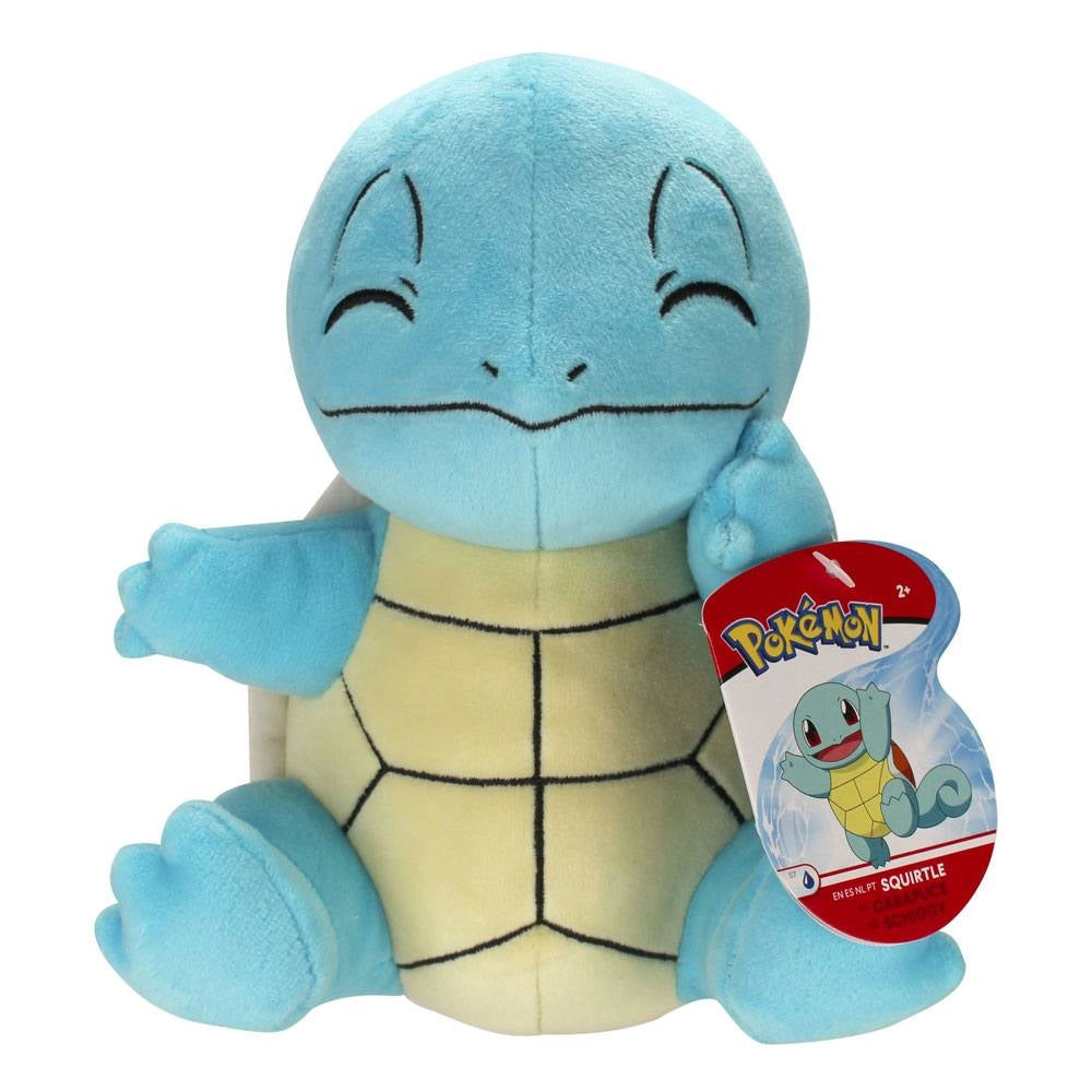 JAZWARES Pokemon: Squirtle (Smiling) - Peluche 20cm Jazwares