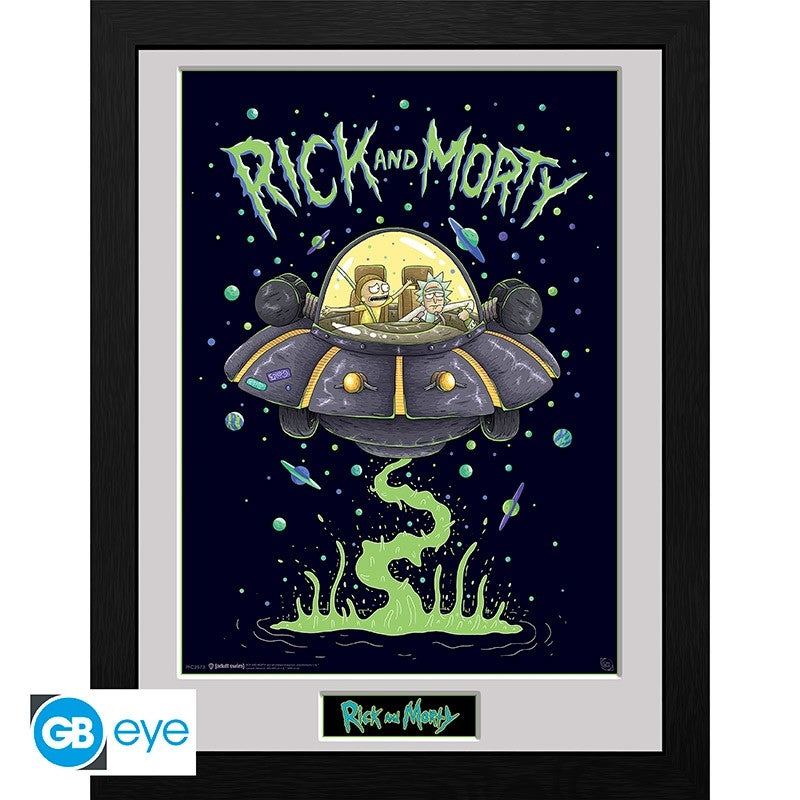 ABYSTYLE RICK AND MORTY - Poster incorniciato : "Navicella Abystyle