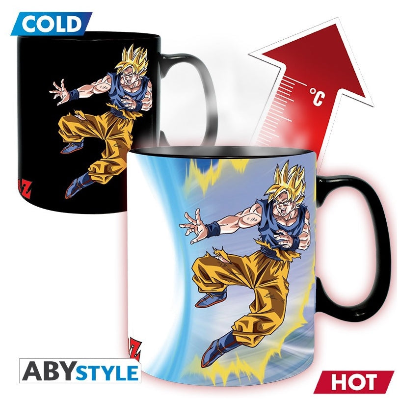 ABYSTYLE DRAGON BALL - Tazza termosensibile 460 ml: "Goku VS Buu Abystyle