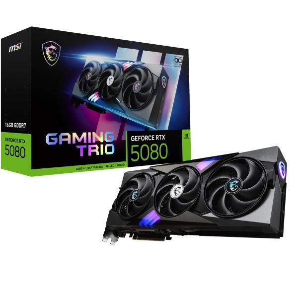 MSI GeForce RTX 5080 16G GAMING TRIO OC - Grafikkarten MSI