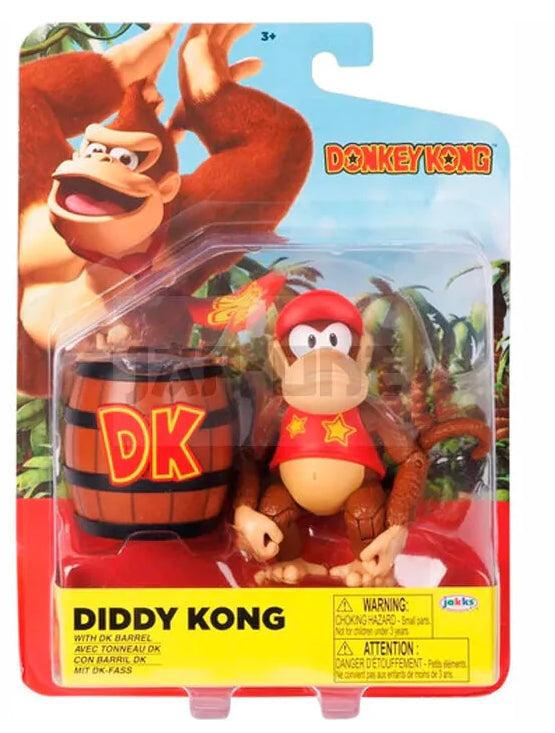 JAKKS PACIFIC Donkey Kong Action Figure di Diddy Kong 10 cm Jakks Pacific