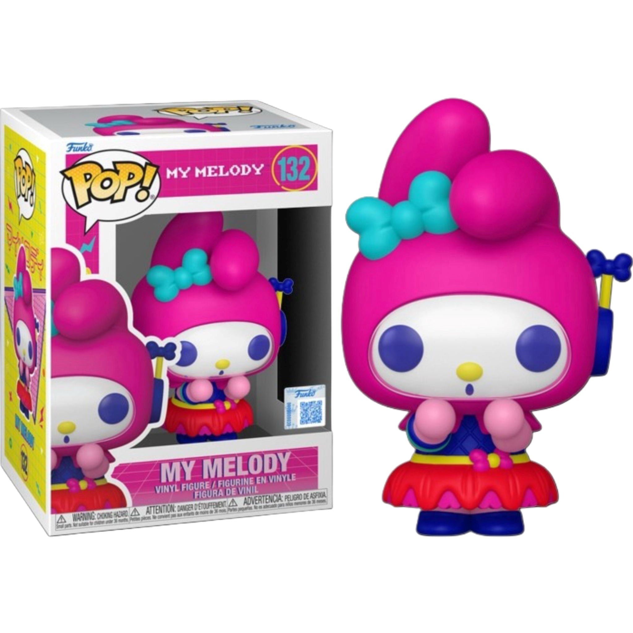 FUNKO POP Sanrio: Hello Kitty - 132 My Melody (Retro Arcade) (Exclusive) 9cm - Disponibile in 2/3 giorni lavorativi Funko